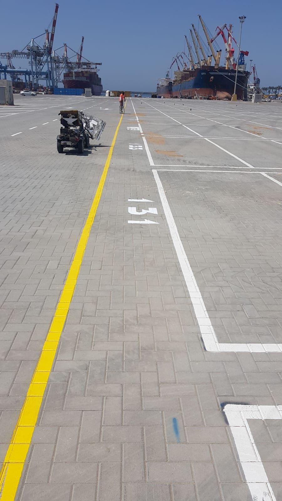 סימון ומספור רחבת נמל